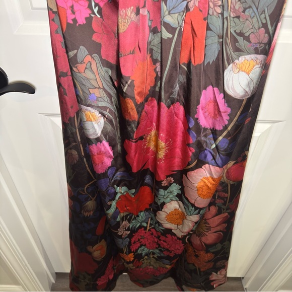 Free People Botanical Maxi Floral Brown Multi Dress - Picture 8 of 16